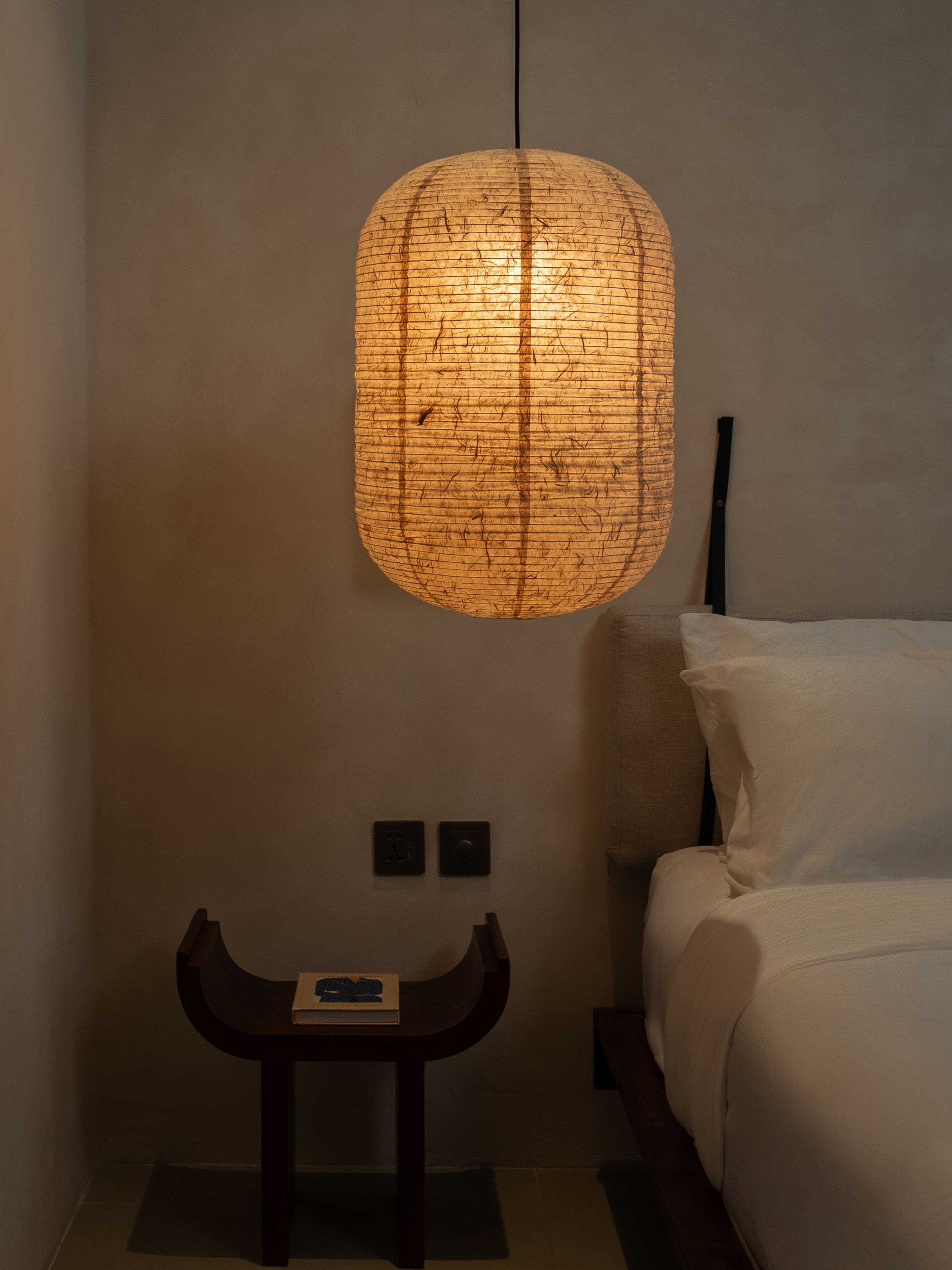 IKIN Pendant B2 | Natural Mulberry Paper | Oval Shape - Multiple Sizes