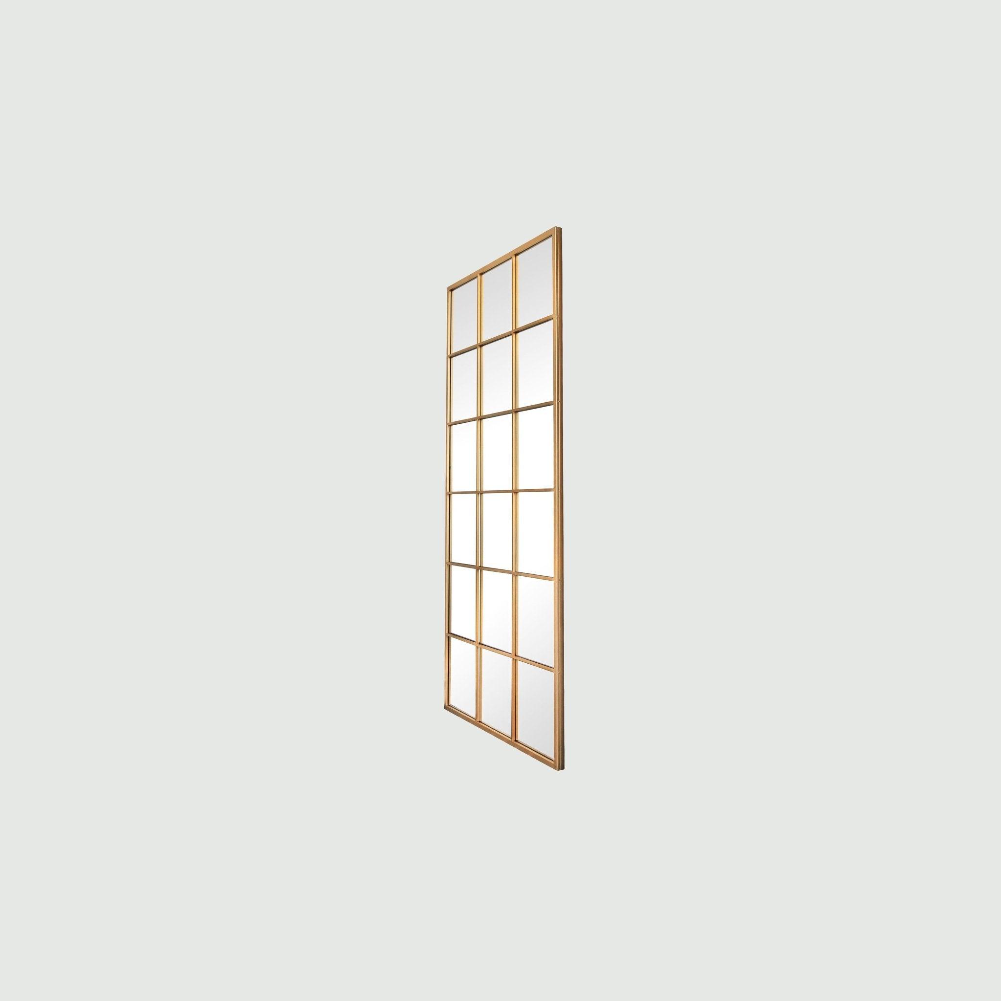 Grid Mirror No. 3 Gold | 180 × 90 cm - Blossholm